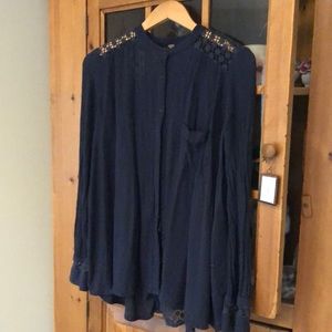 Free People, long sleeves, blouse.